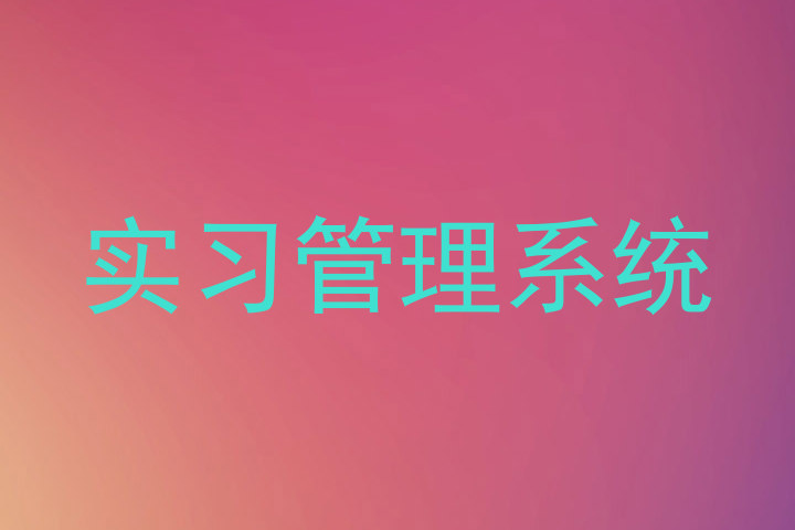 实习管理系统