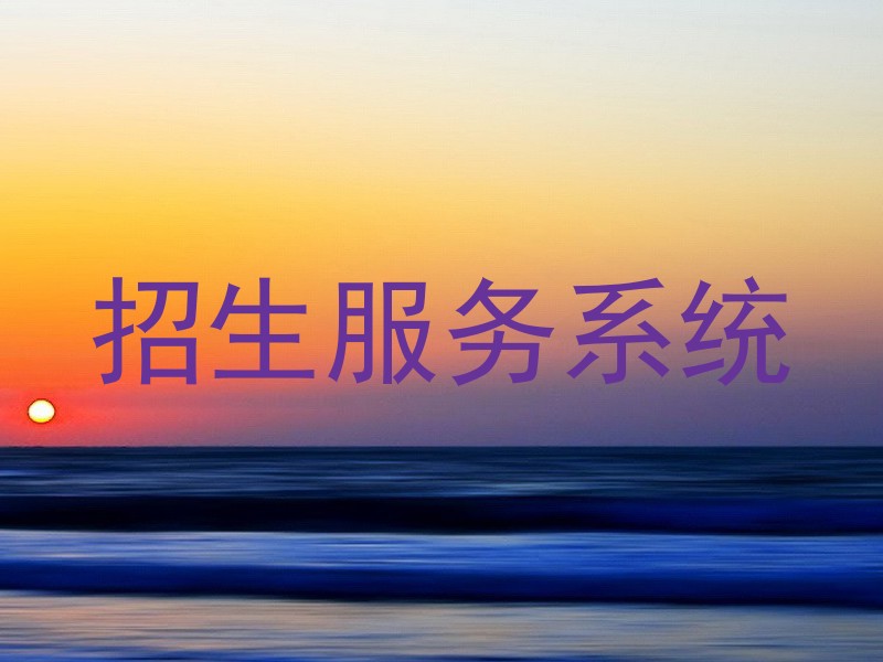 招生服务系统