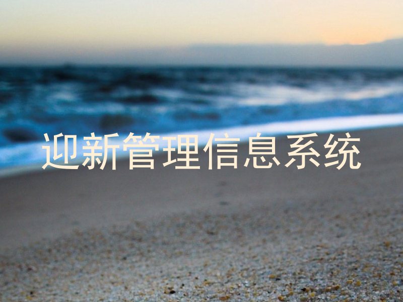迎新管理信息系统