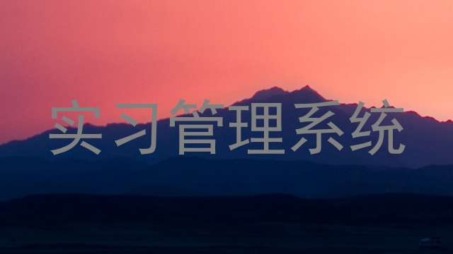 实习管理系统