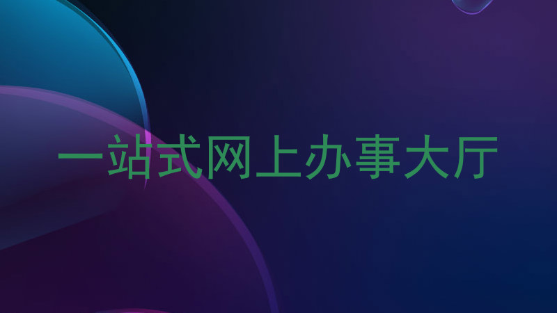 一站式网上办事大厅