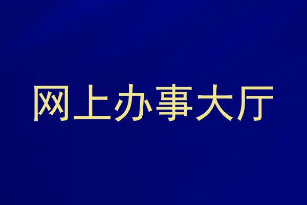 网上办事大厅