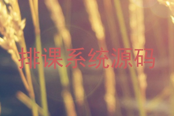 排课系统源码