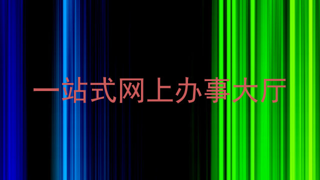 一站式网上办事大厅