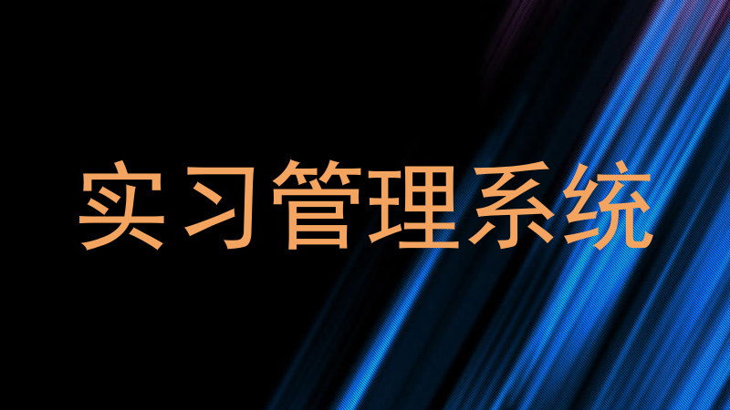 实习管理系统