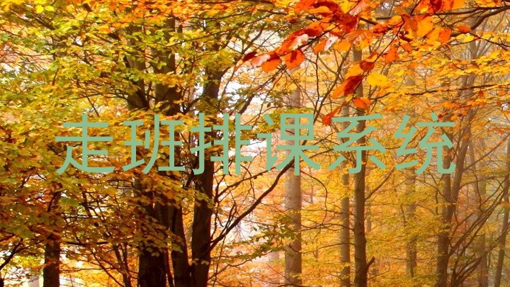 走班排课系统