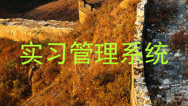 实习管理系统