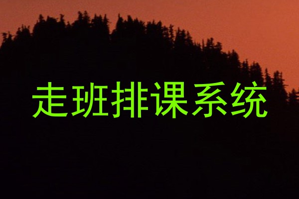 走班排课系统