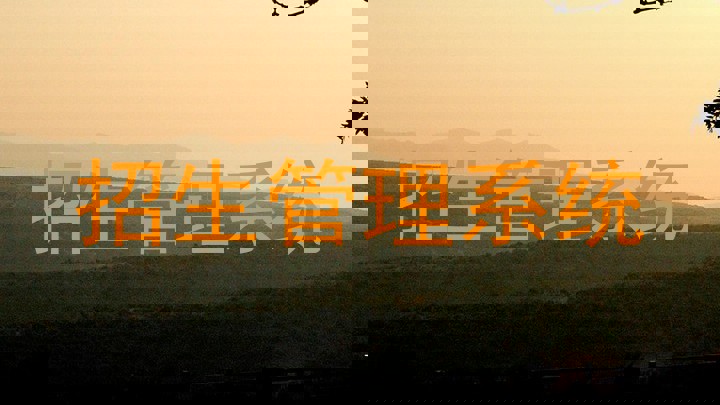 招生管理系统