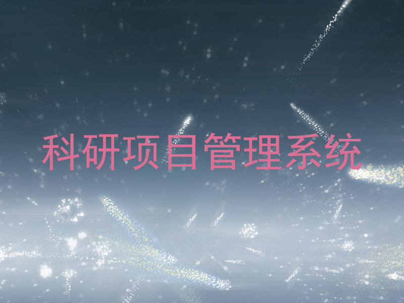 科研项目管理系统
