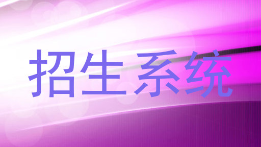 招生系统