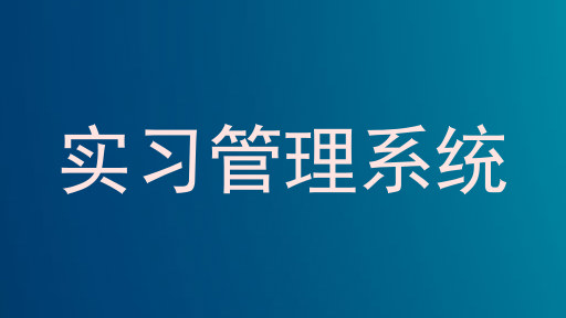 实习管理系统