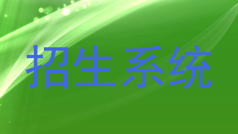 招生系统