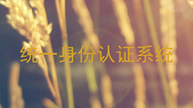 统一身份认证系统
