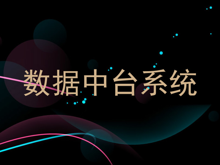 数据中台系统