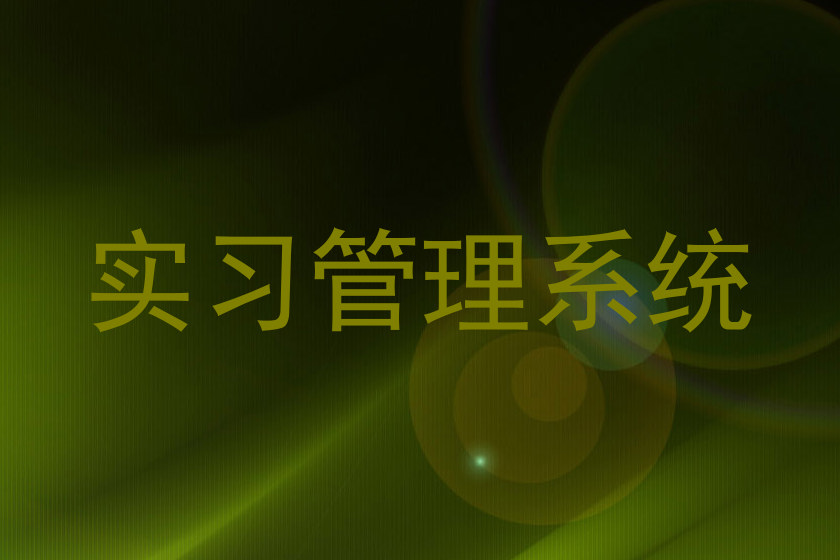 实习管理系统