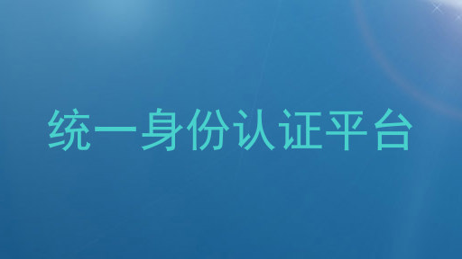 统一身份认证平台