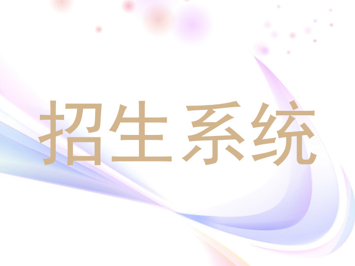 招生系统