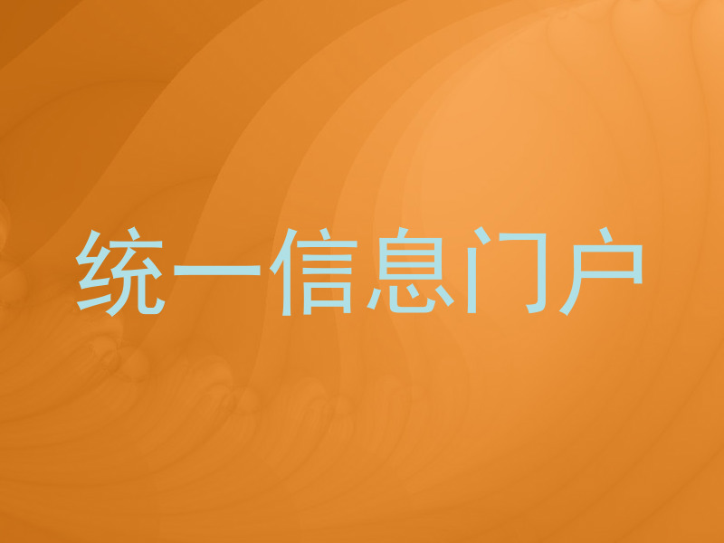 统一信息门户