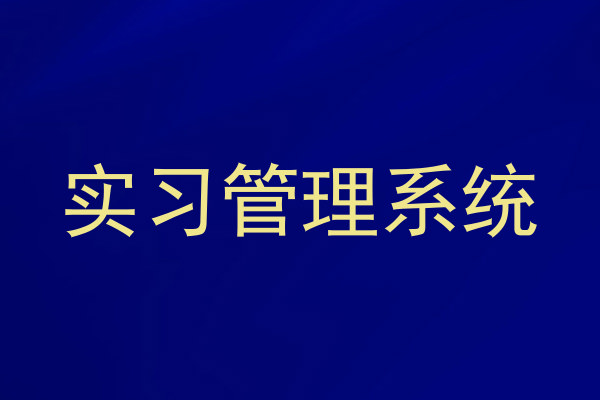 实习管理系统