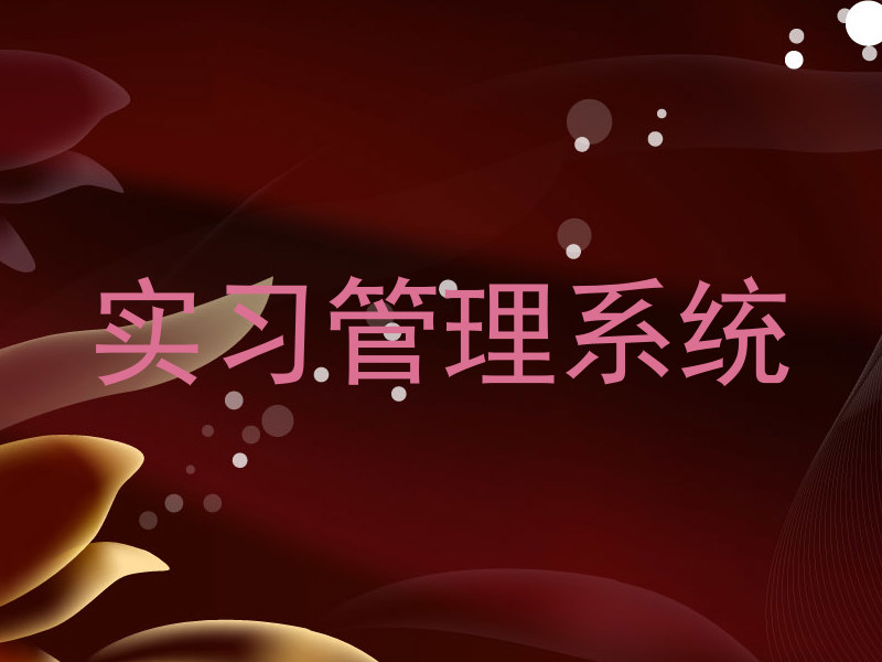 实习管理系统