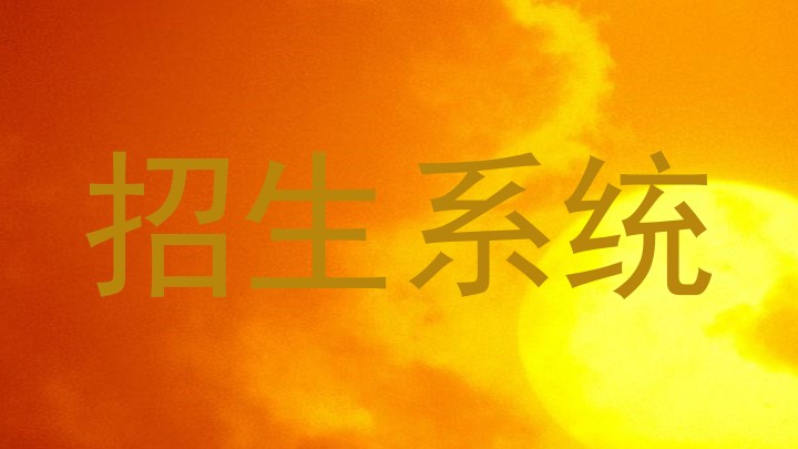 招生系统