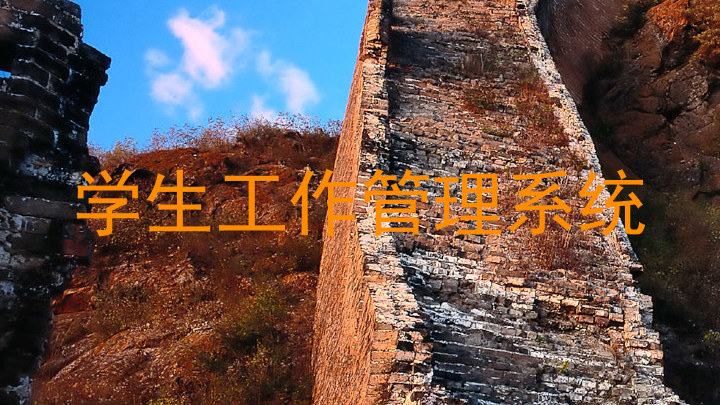 学生工作管理系统