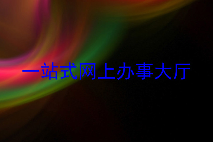 一站式网上办事大厅