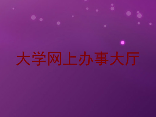 大学网上办事大厅