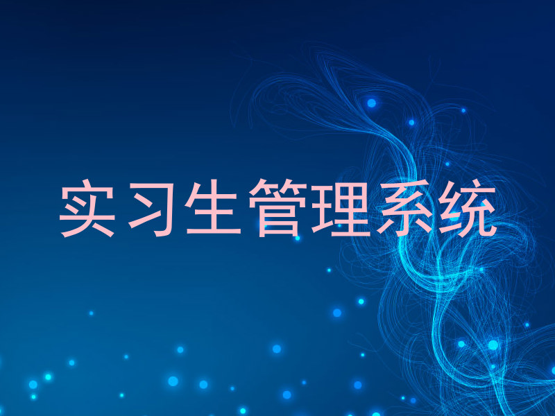 实习生管理系统