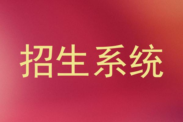 招生系统