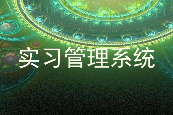 实习管理系统