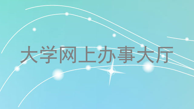 大学网上办事大厅