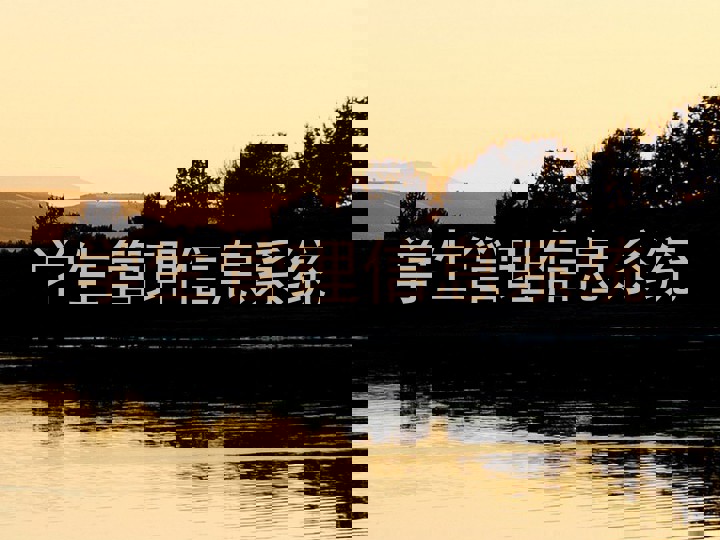 学生管理信息系统