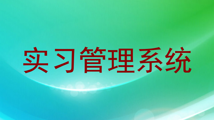 实习管理系统