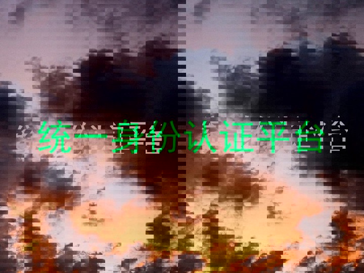 统一身份认证平台
