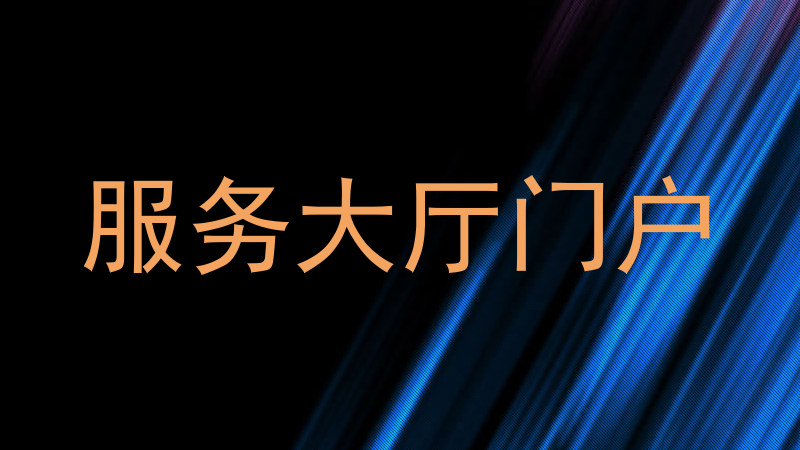 服务大厅门户