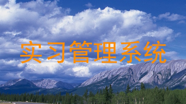实习管理系统