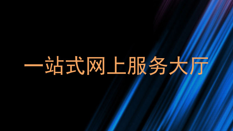 一站式网上服务大厅