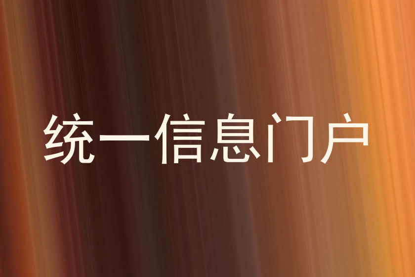 统一信息门户