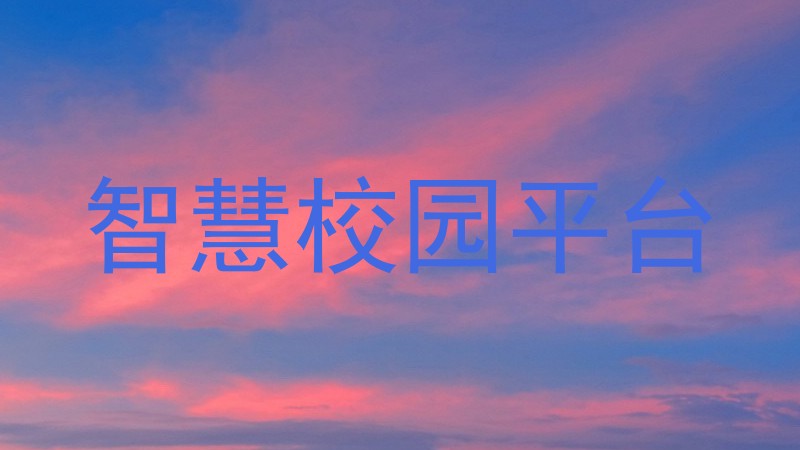 智慧校园平台