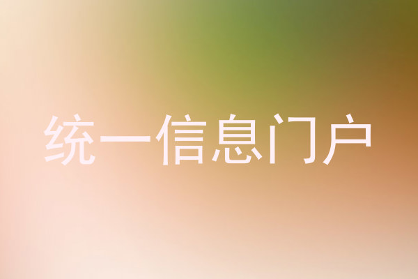 统一信息门户