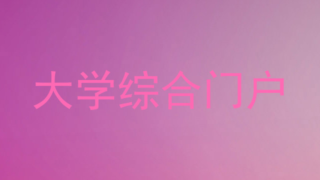 大学综合门户