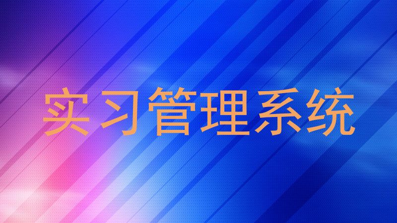 实习管理系统