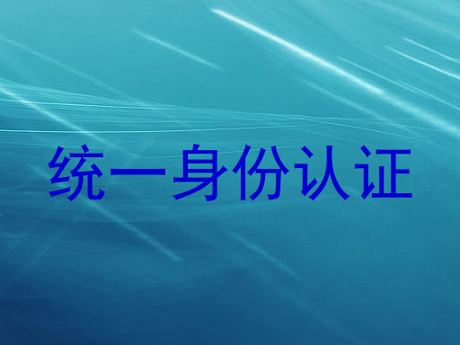 统一身份认证