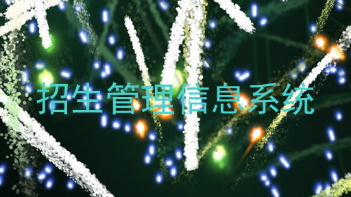 招生管理信息系统