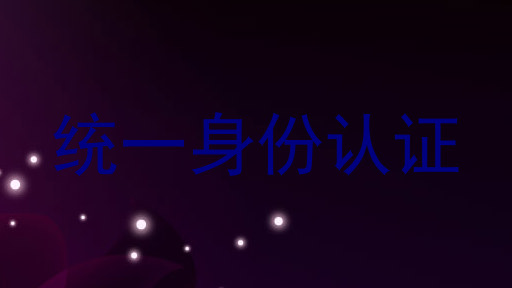 统一身份认证