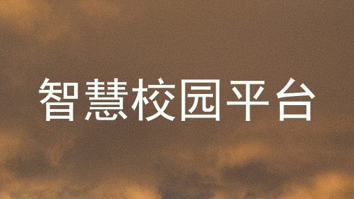 智慧校园平台