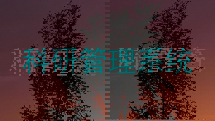 科研管理系统