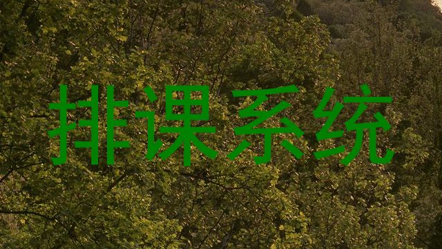 排课系统